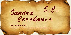 Sandra Čereković vizit kartica